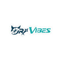 Vibes Logo Kiss-Cut Sticker — Teal & Navy Laptop Decal